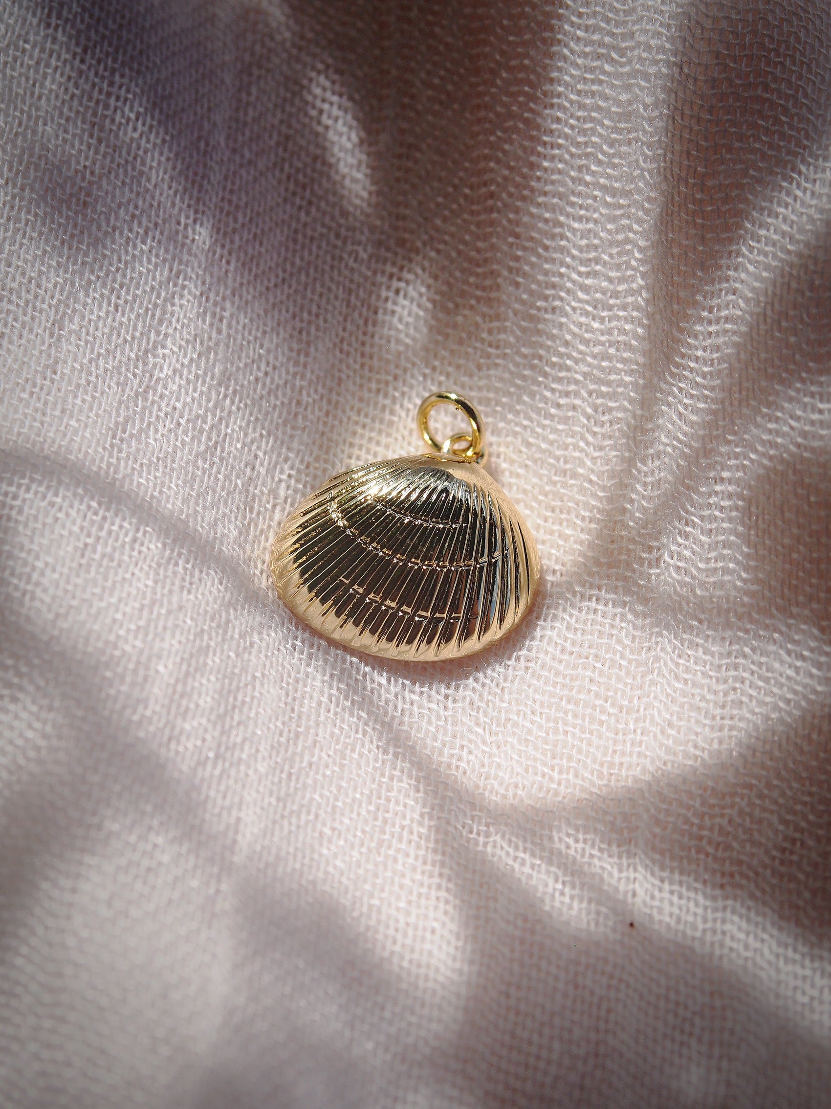 Gold Sea Shell Charm