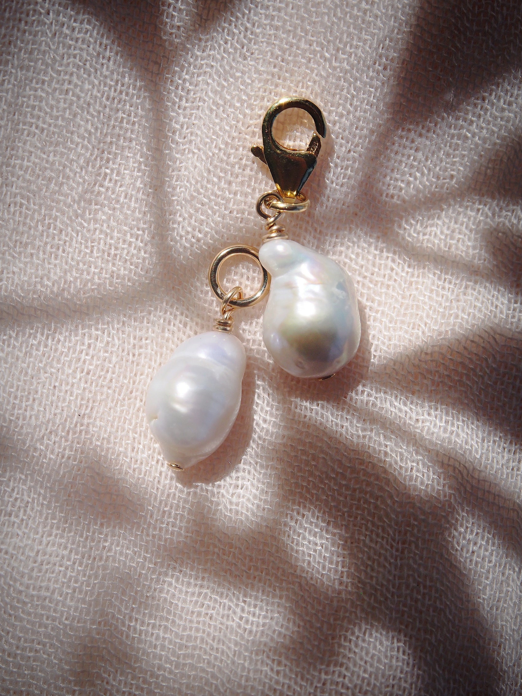 Baroque White Pearl Charm