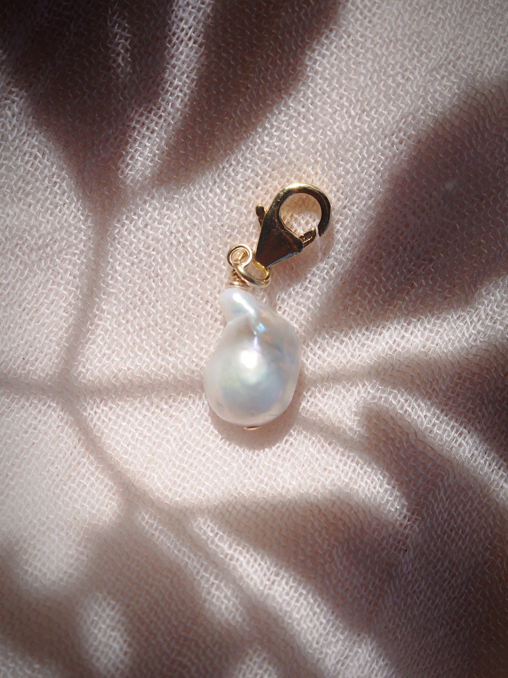 Baroque White Pearl Charm