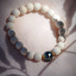 Stretchy Tahitian Pearl Light Wood Bracelet - Lani