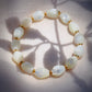 Stretchy Mother of Pearl Pikake Bracelet - Anela