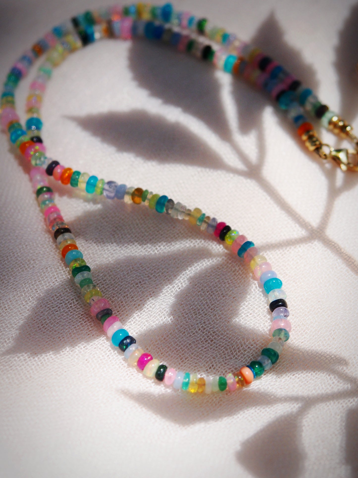 Sale - Rainbow Mixed Opal Necklace - Kalei