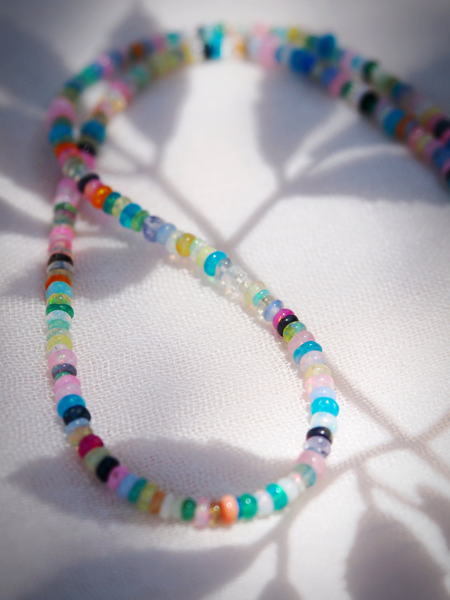Sale - Rainbow Mixed Opal Necklace - Kalei