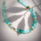 Peruvian Blue Opal Gold Necklace - Mana'olana