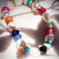 Sale - Stretchy Candy Gemstone and Pearl Bracelet - Momona