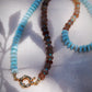 Sale - Peruvian Blue Opal Brown Moonstone Necklace - Kekepania