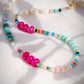Mixed Rainbow Gemstone and Pearl Necklace - Kainui