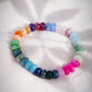 Sale - Stretchy Rainbow Gemstone Bracelet - Leinani