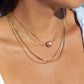 Dainty Gold Paperclip Chain Necklace - Gold Kei