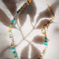 Gold Necklace - Asymmetrical Mixed Opal & Gold Chain Necklace - Hau’oli - ke aloha jewelry