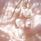 - Asymmetrical Shell & Pearl Earrings - Momi - ke aloha jewelry