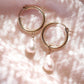 - Baroque Pearl Hoop Earrings - Kēhau - ke aloha jewelry