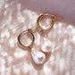 - Baroque Pearl Hoop Earrings - Kēhau - ke aloha jewelry