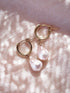 - Baroque Pearl Hoop Earrings - Kēhau - ke aloha jewelry