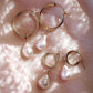 - Baroque Pearl Hoop Earrings - Kēhau - ke aloha jewelry