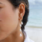 - Baroque Pearl Hoop Earrings - Kēhau - ke aloha jewelry