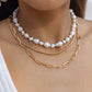 - Baroque Pearl Puka Shell Necklace - Kakahi - ke aloha jewelry
