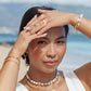 Gold Necklace - Baroque Pearl Scallop & Puka Shell Necklace - Keao - ke aloha jewelry