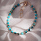 Gold Bracelet - Beaded Turquoise Bracelet - ke aloha jewelry