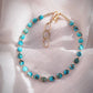 Gold Bracelet - Beaded Turquoise Bracelet - ke aloha jewelry