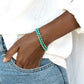 Gold Bracelet - Beaded Turquoise Bracelet - ke aloha jewelry