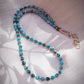 Gold Necklace - Beaded Turquoise Necklace - ke aloha jewelry