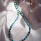 Gold Necklace - Beaded Turquoise Necklace - ke aloha jewelry