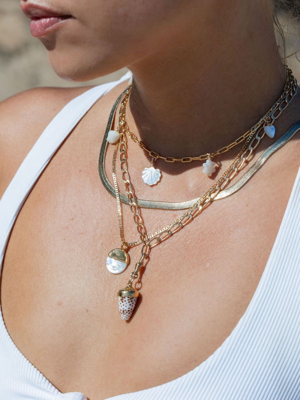 Gold Necklace - Chunky Gold Chain Necklace - Kakalina - ke aloha jewelry