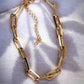 Anklets - Chunky Gold Paperclip Chain Anklet - Hie - ke aloha jewelry