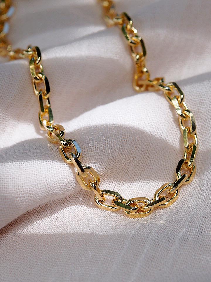 - Chunky Paperclip Link Gold Chain Necklace - Nāwai - ke aloha jewelry