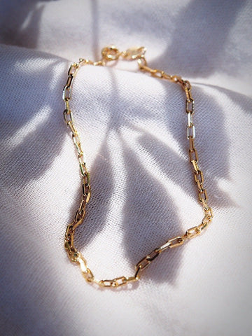Anklets - Classic Paperclip Chain Anklet - Kehlani - ke aloha jewelry