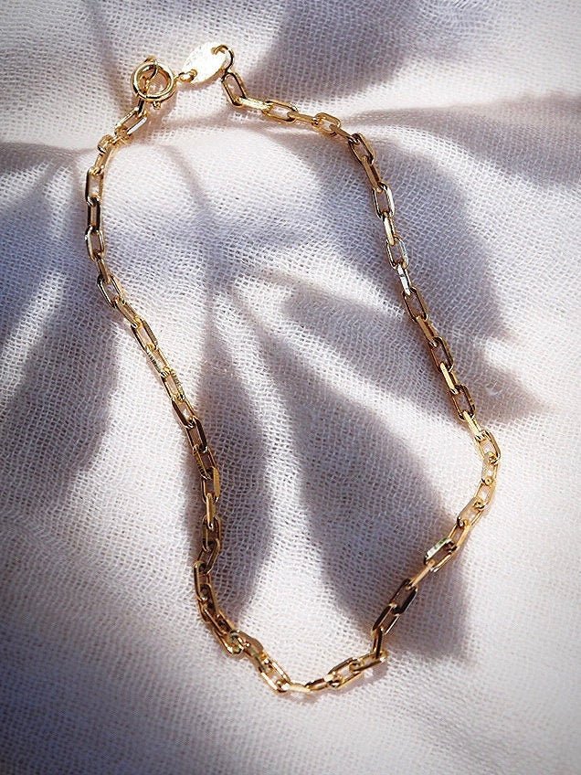 Anklets - Classic Paperclip Chain Anklet - Kehlani - ke aloha jewelry