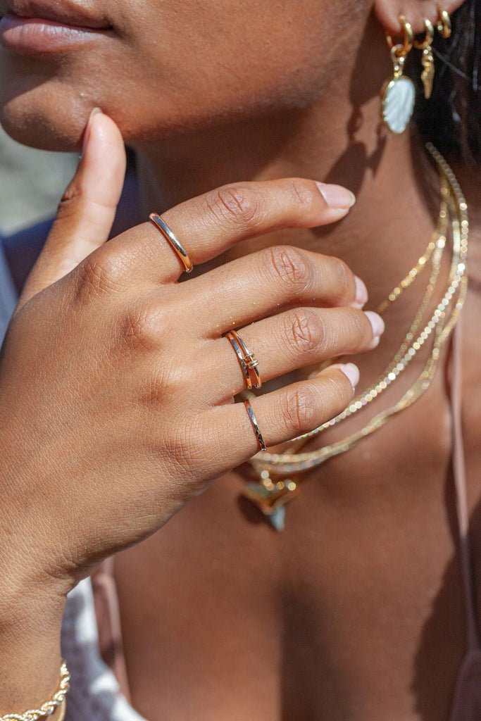 Rings - Custom Gold Mother's Ring - Nahiku - ke aloha jewelry
