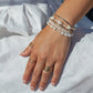 Bracelets - Dainty Organic White Pearl Bracelet - Kale'a - ke aloha jewelry