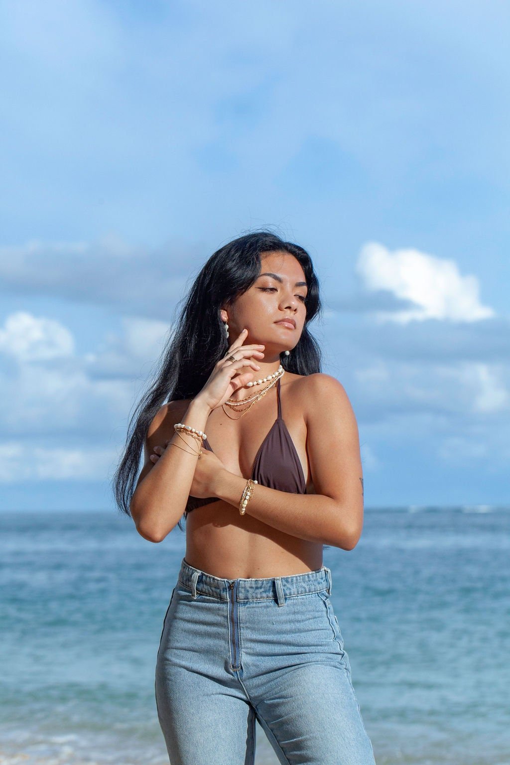 - Dainty Organic White Pearl Necklace - Kale'a - ke aloha jewelry