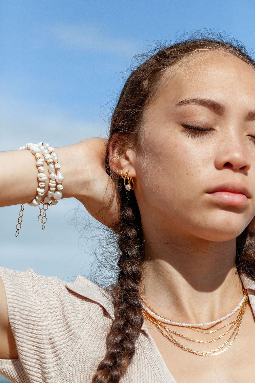 Gold Necklace - Dainty Paperclip Chain Necklace - ke aloha jewelry