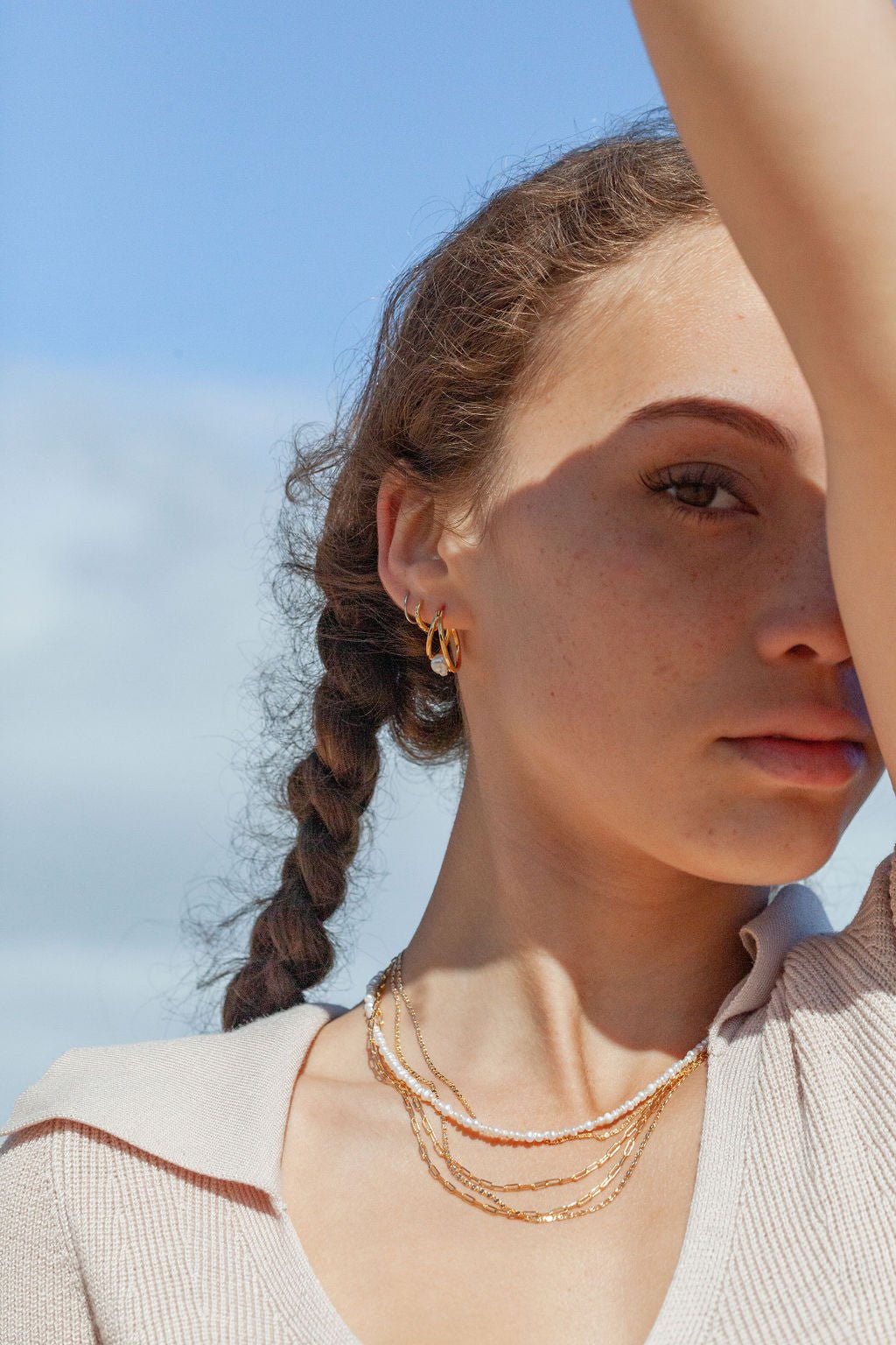 Gold Necklace - Dainty Paperclip Chain Necklace - ke aloha jewelry