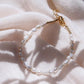 Gold Bracelet - Dainty Pearl Bracelet - Maile - ke aloha jewelry