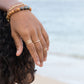 Rings - Dainty Smooth Gold Stack Ring - Kaipo - ke aloha jewelry