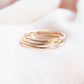 Rings - Dainty Smooth Gold Stack Ring - Kaipo - ke aloha jewelry