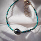 Dainty Gold Turquoise Tahitian Pearl Bracelet - Gold Ipo