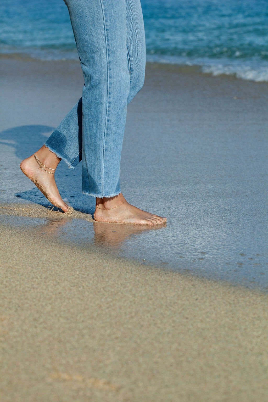 Anklets - Dainty White Pearl Anklet - Maile - ke aloha jewelry