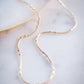 Delicate Twin Dot Gold Snake Chain Necklace - Kalili