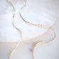 Delicate Twin Dot Gold Snake Chain Necklace - Kalili