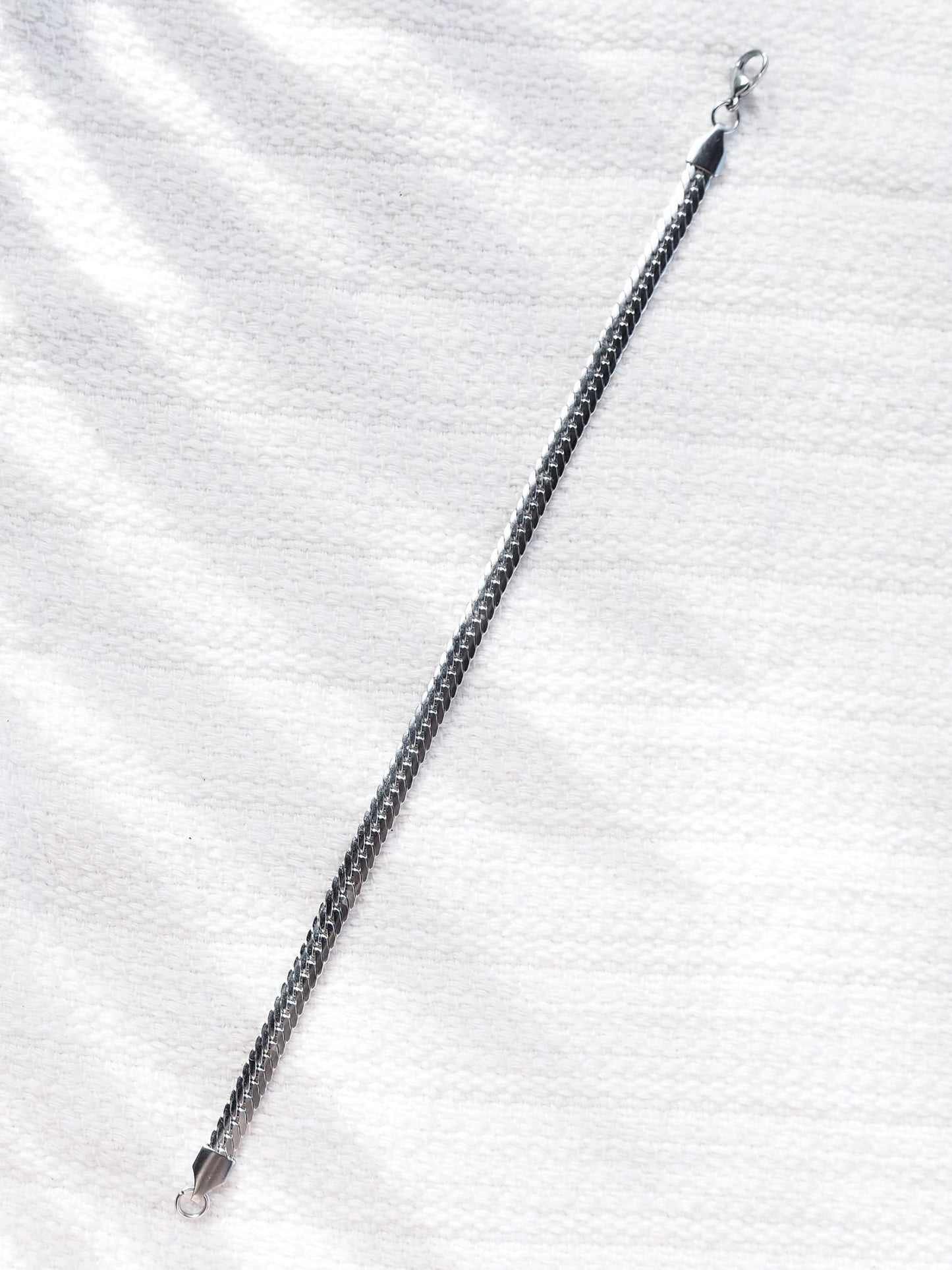 Stainless Steel Bracelet - Flat Woven Men's Stainless Steel Bracelet - Aoloa - ke aloha jewelry