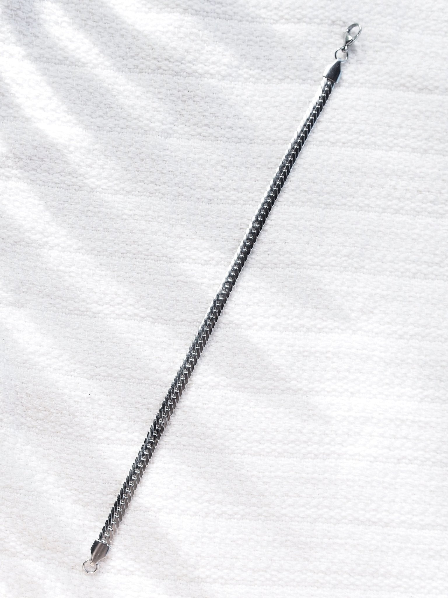 Stainless Steel Bracelet - Flat Woven Men's Stainless Steel Bracelet - Aoloa - ke aloha jewelry