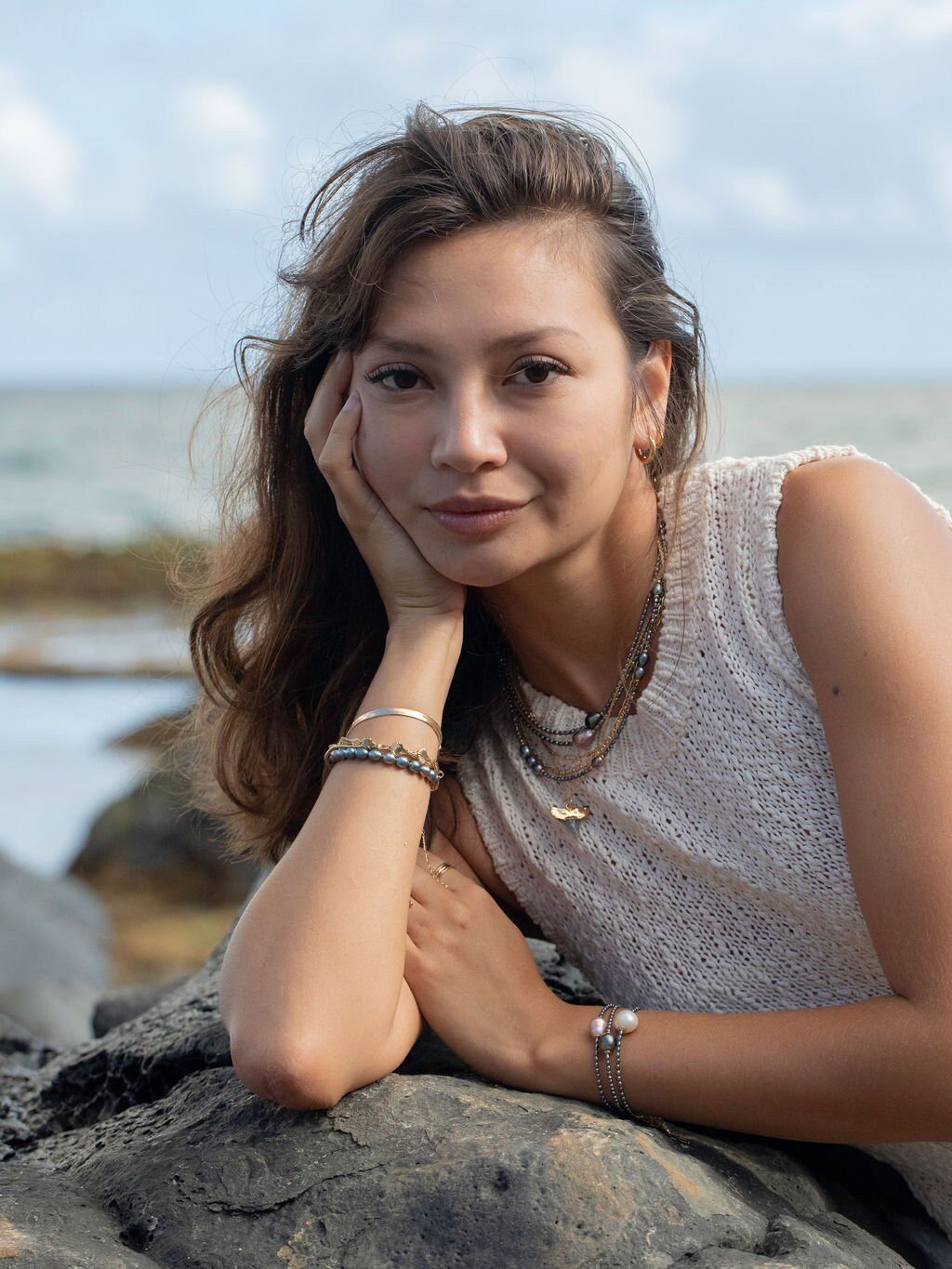 Gold Bracelet - Genuine Tahitian Pearl Bracelet - Kaimalie - ke aloha jewelry