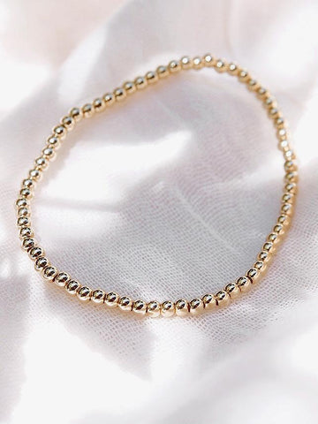 Gold Bracelet - Gold Bead Bracelet - Lana - ke aloha jewelry