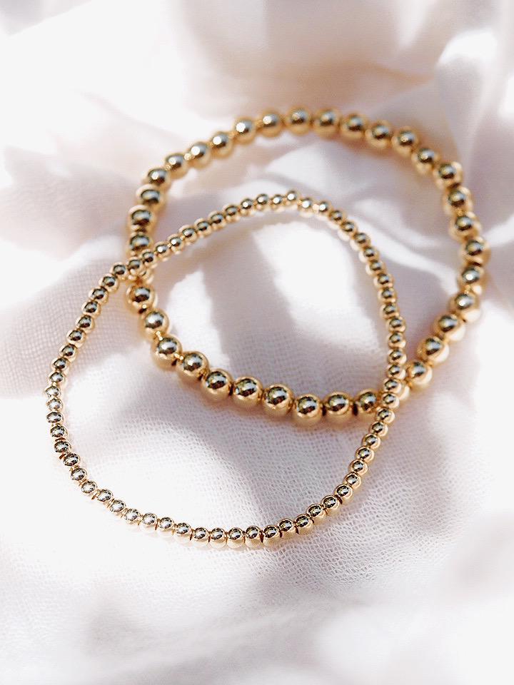 Gold Bracelet - Gold Bead Bracelet - Lana - ke aloha jewelry