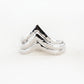 Sale - Silver Chevron Stacking Ring - Ano'i